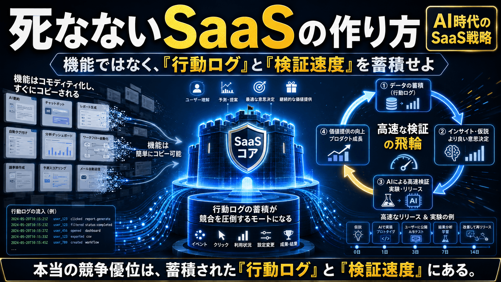 死なないSaaSの作り方｜機能がコモディティ化する時代に、何を蓄積すべきか